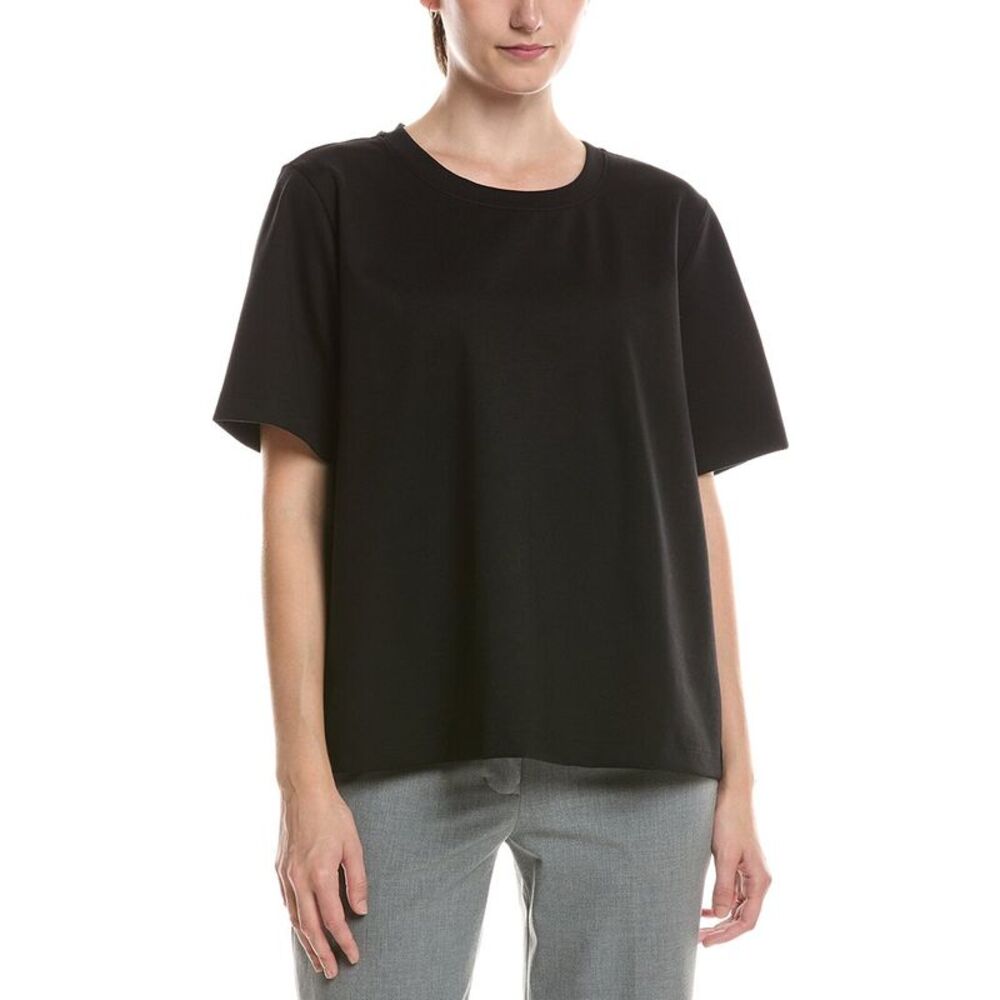 Eileen Fisher Womens  Ponte T-Shirt, Black